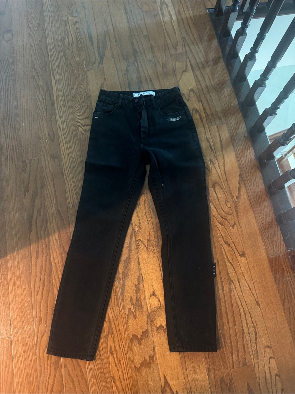 Off-White Women's Slim Black Jeans